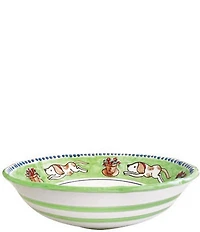 VIETRI Campagna Uccello Print Large Serving Bowl