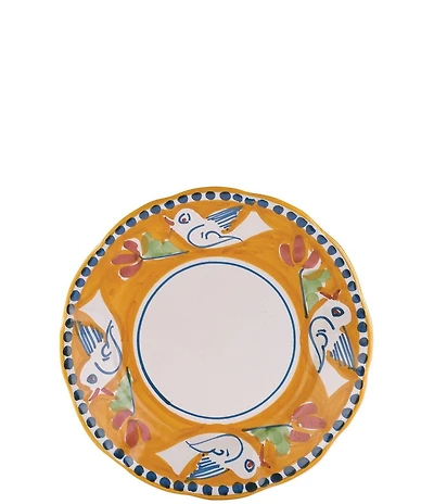 VIETRI Campagna Uccello Bird Print Salad Plate