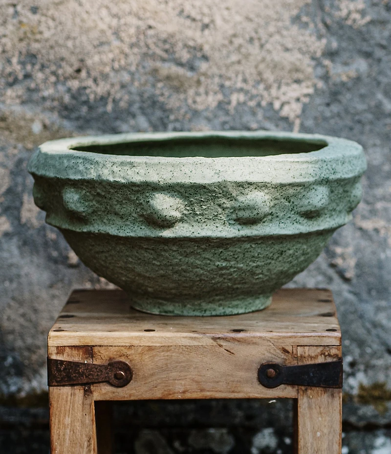 VIETRI Casa Sage Green Short Planter