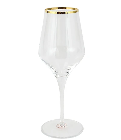 VIETRI Contessa Collection Gold or Platinum Iced Beverage Glass