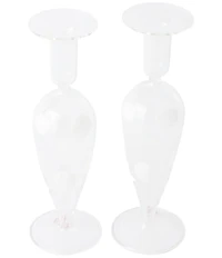 VIETRI Drop Candlesticks, Set of 2