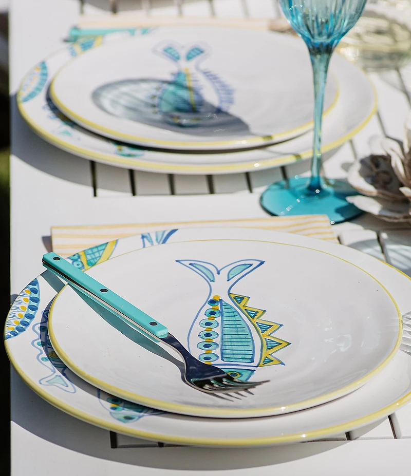 VIETRI Elba's Fish Collection Dinner Plate