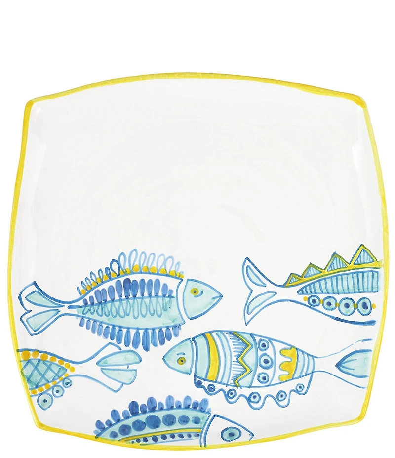 VIETRI Elba's Fish Collection Square Platter