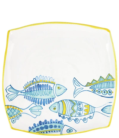 VIETRI Elba's Fish Collection Square Platter