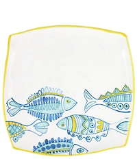 VIETRI Elba's Fish Collection Square Platter