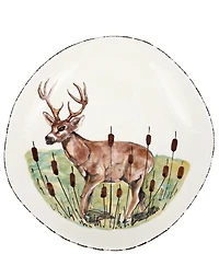 VIETRI Festive Fall Wildlife Deer Large Serve Bowl