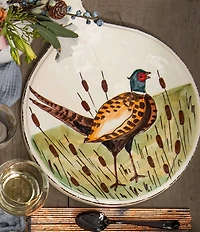 VIETRI Festive Fall Wildlife Pheasant Cheese Board