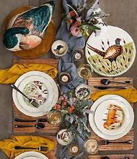 VIETRI Festive Fall Wildlife Pheasant Cheese Board