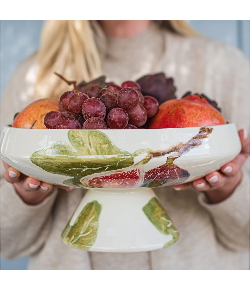 VIETRI Fico Pedestal Fruit Bowl