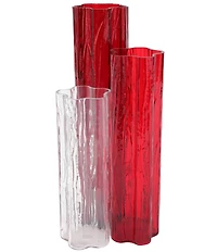 VIETRI Flora Collection Ombre Effect Glass Vase