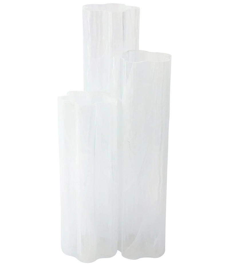 VIETRI Flora Collection Ombre Effect Glass Vase