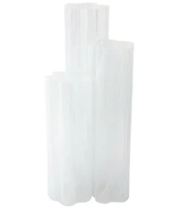 VIETRI Flora Collection Ombre Effect Glass Vase