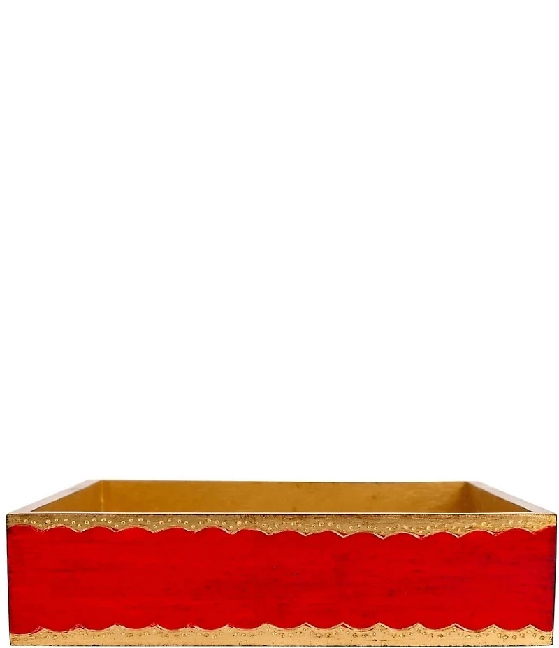 VIETRI Florentine Wooden Accessories Dinner Napkin Holder