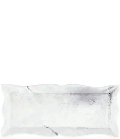 VIETRI Florentine Wooden Accessories Marble Small Rectangular Tray