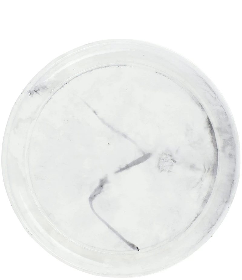 VIETRI Florentine Wooden Accessories Marble Small Round Tray
