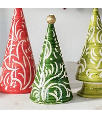 VIETRI Foresta Lime Green Scroll Tree