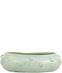 VIETRI Giardino di Fiori Collection Celadon Oval Planter