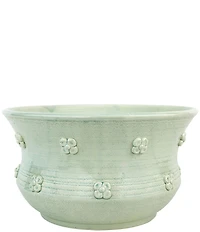 VIETRI Giardino di Fiori Collection Celadon Round Planter