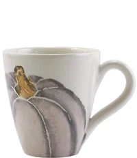 VIETRI Harvest Pumpkins Gray Medium Pumpkin Mug