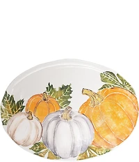 VIETRI Harvest Pumpkins Large Oval Platter
