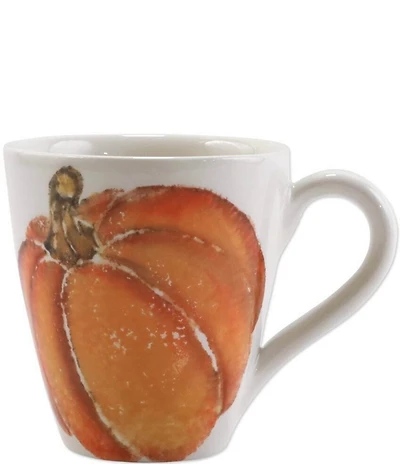 VIETRI Harvest Pumpkins Mug Orange Small Pumpkin