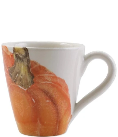 VIETRI Harvest Pumpkins Orange Medium Pumpkin Mug