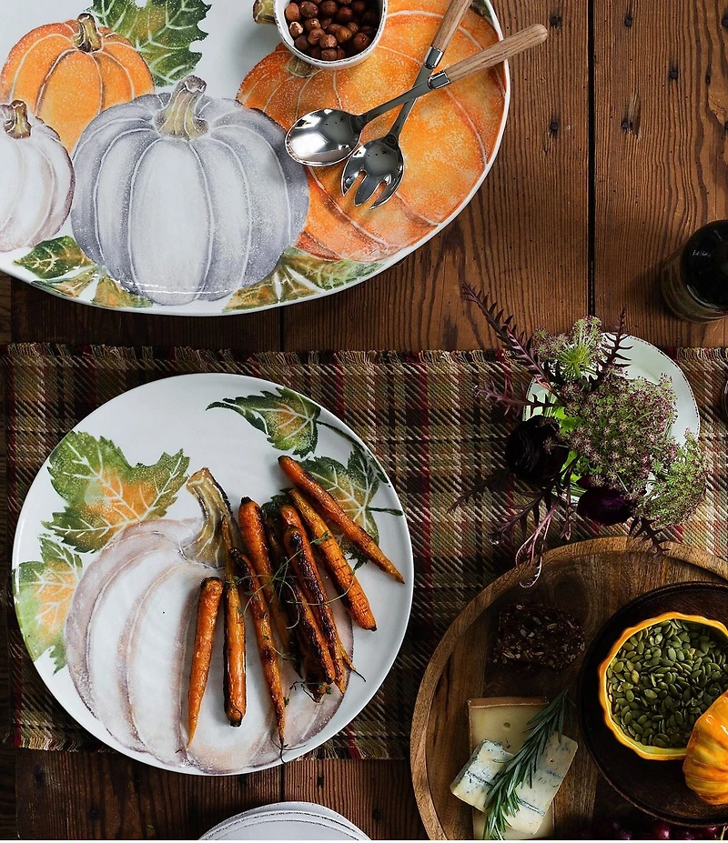 VIETRI Harvest Pumpkins Round Platter