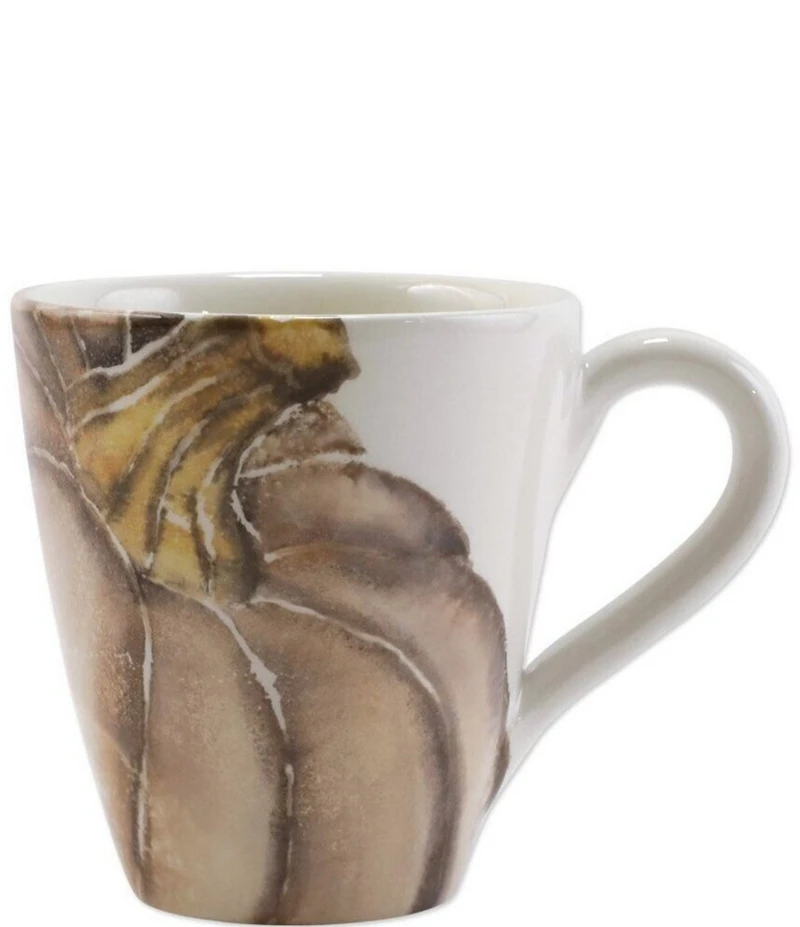 VIETRI Harvest Pumpkins White Medium Pumpkin Mug