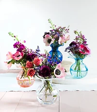 VIETRI Hibiscus Glass Bud Vase