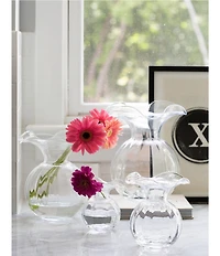 VIETRI Hibiscus Glass Bud Vase
