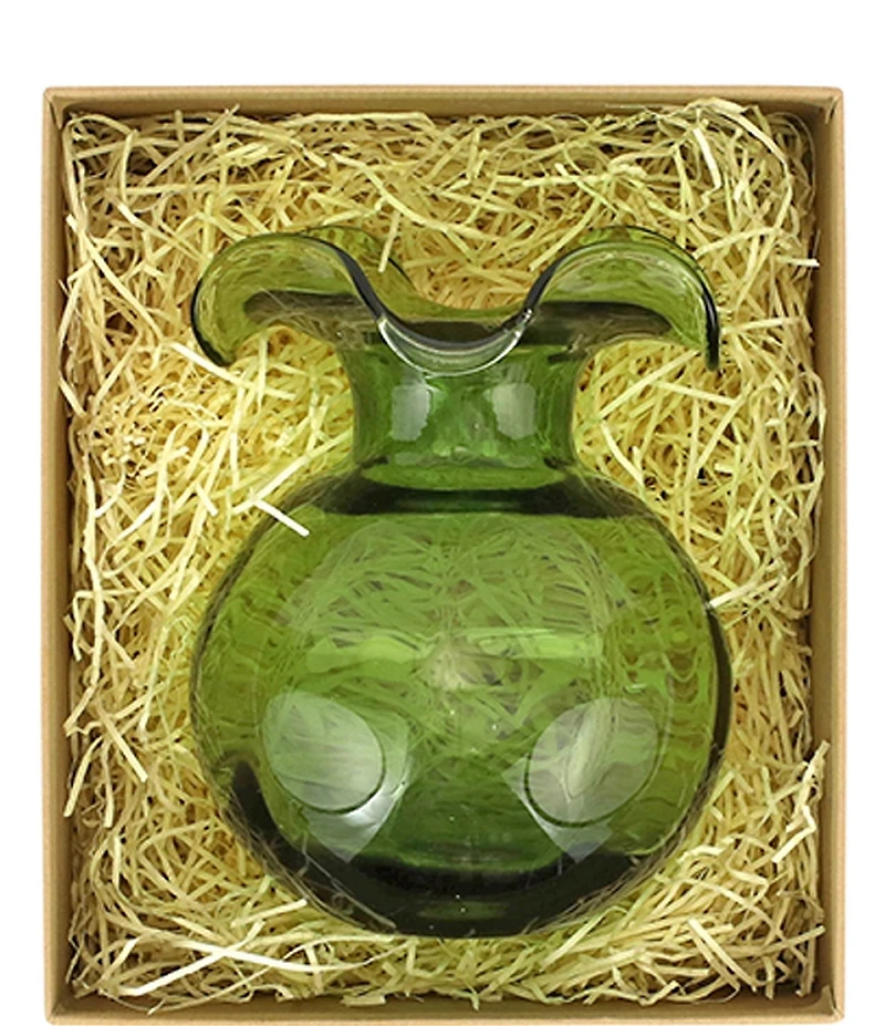 VIETRI Hibiscus Glass Bud Vase