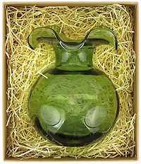 VIETRI Hibiscus Glass Bud Vase