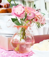 VIETRI Hibiscus Glass Bud Vase