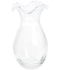 VIETRI Hibiscus Glass Vertical Fluted Small Vase