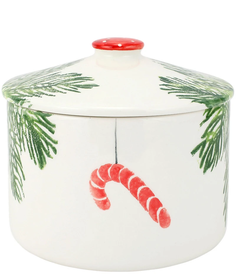 VIETRI Holiday Nutcrackers Collection Biscotti Jar