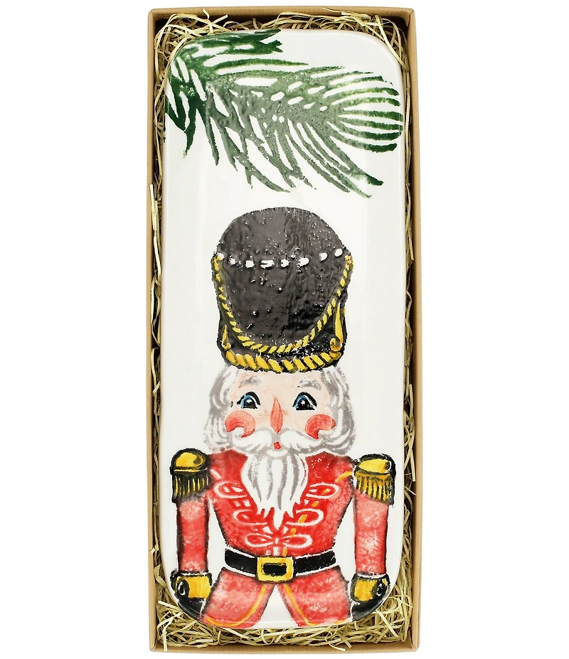 VIETRI Holiday Nutcrackers Collection Narrow Rectangular Tray