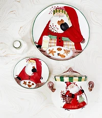 VIETRI Holiday Old St. Nick Biscotti Jar