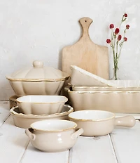 Vietri Italian Baker Small Round Baker with Large Handle