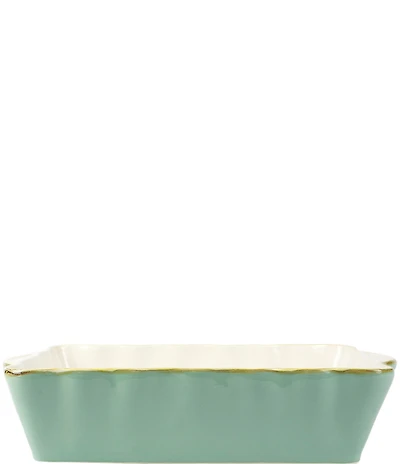 VIETRI Italian Bakers Aqua Large Rectangular Baking Dish