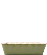 VIETRI Italian Bakers Aqua Large Rectangular Baking Dish