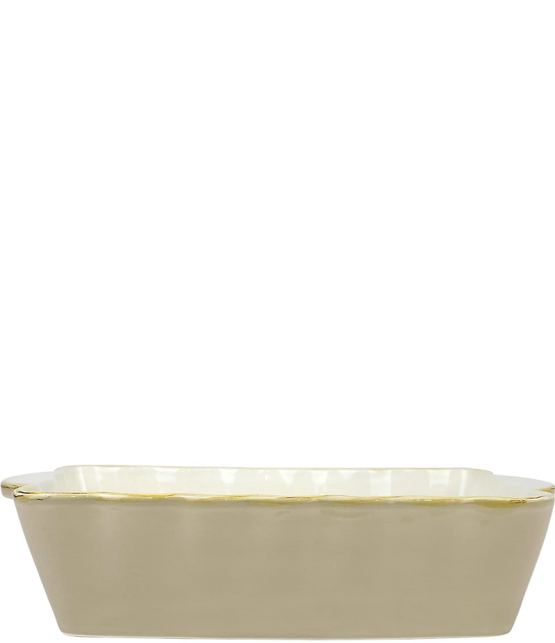 VIETRI Italian Bakers Aqua Medium Rectangular Baking Dish