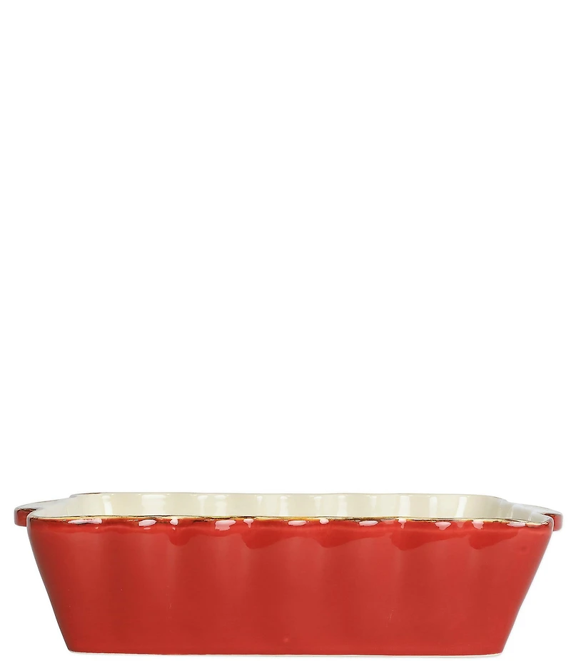 VIETRI Italian Bakers Aqua Medium Rectangular Baking Dish