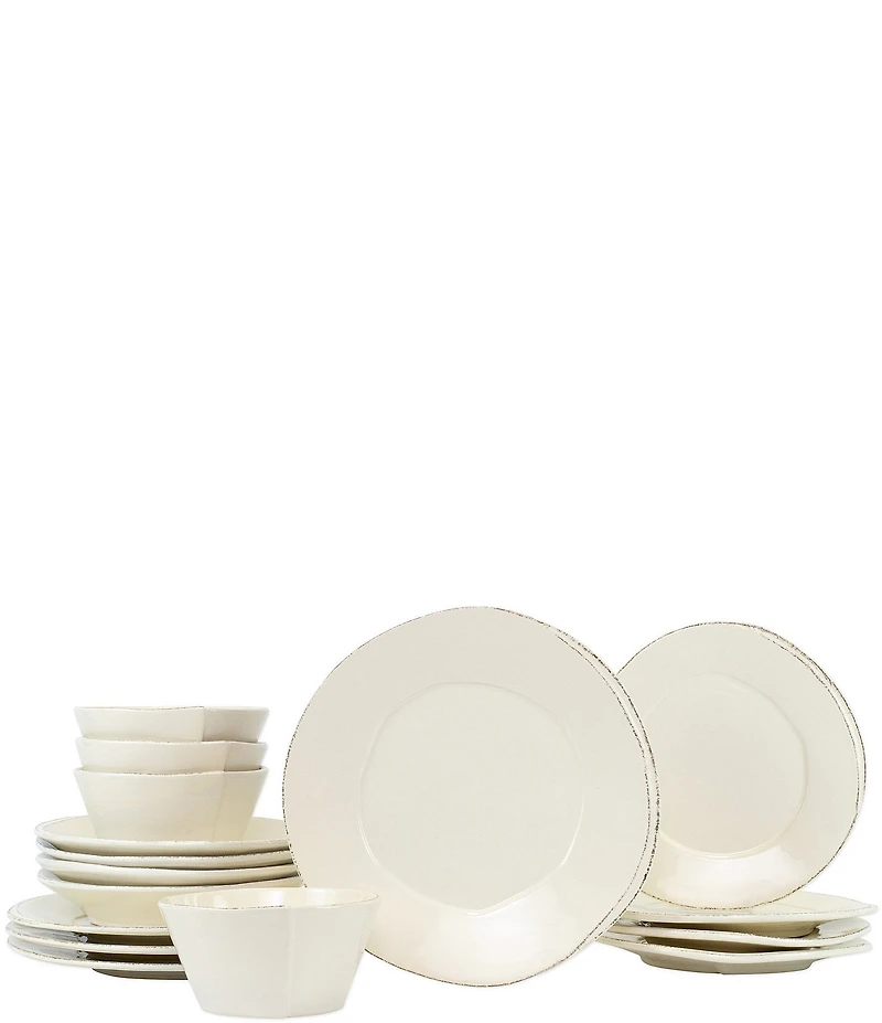 VIETRI Lastra Collection 16-Piece Dinnerware Set