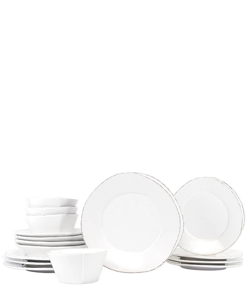 VIETRI Lastra Collection 16-Piece Dinnerware Set