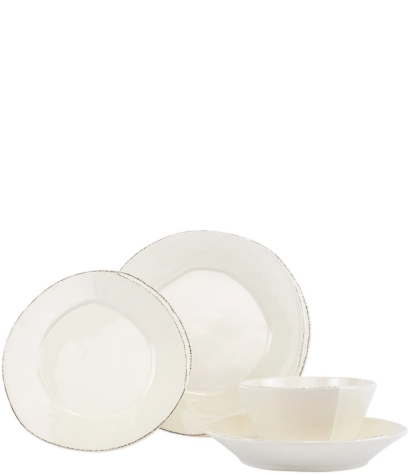 VIETRI Lastra Collection 4-Piece Place Setting