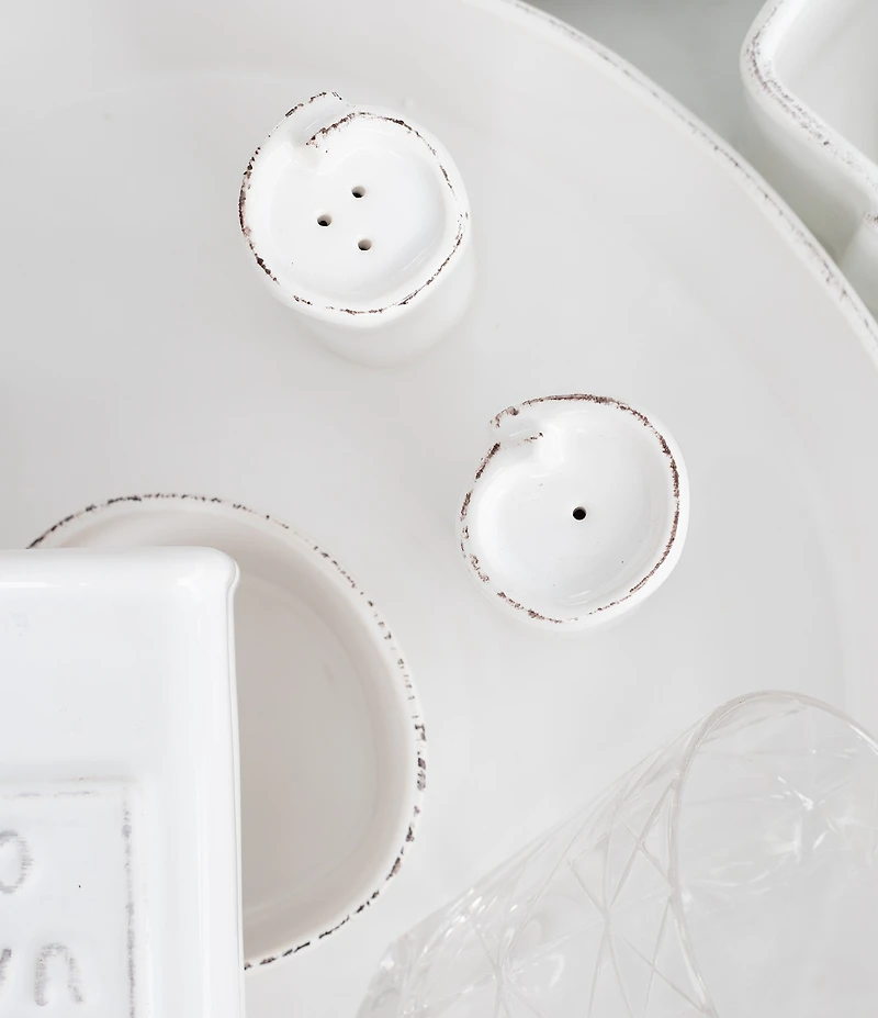 VIETRI Lastra Collection Salt & Pepper Set