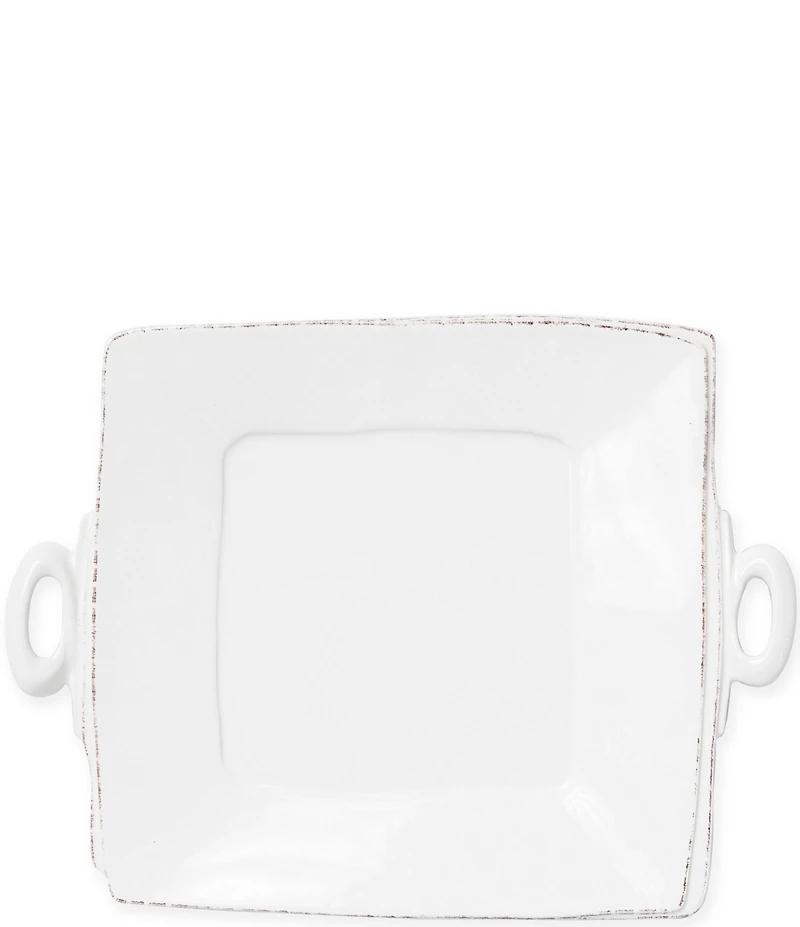 VIETRI Lastra Handled Square Platter