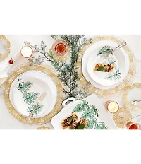 VIETRI Lastra Holiday Christmas Tree European Dinner Plate