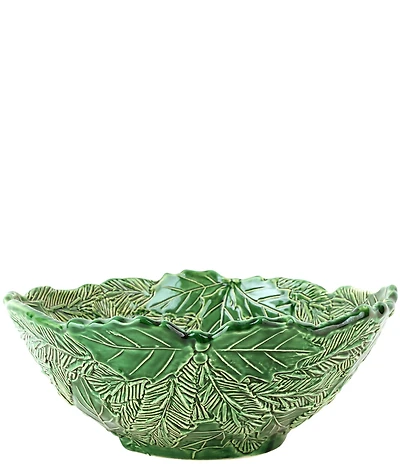 VIETRI Lastra Holiday Green Figural Medium Bowl