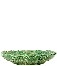 VIETRI Lastra Holiday Green Figural Shallow Bowl